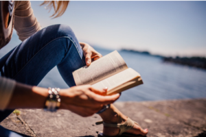 woman reading